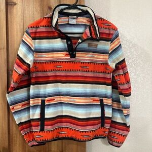 Cinch Youth Vibrant Striped Zip-Up Sweater